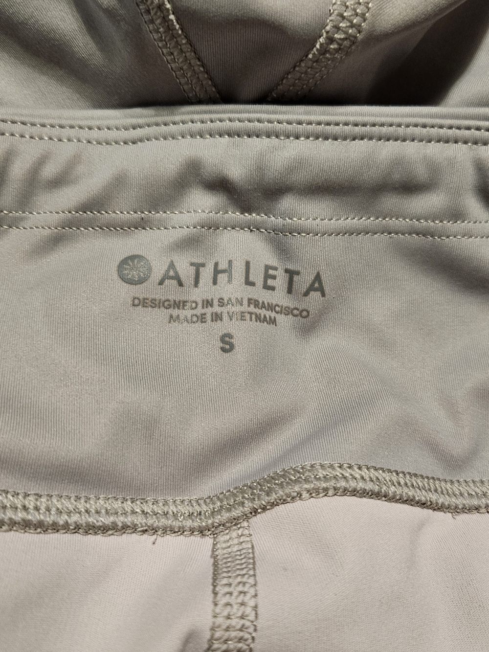 Athleta Contender Aero Ombre Neutral Tone Breathable Laser Cut Leggings Tight - Picture 6 of 9